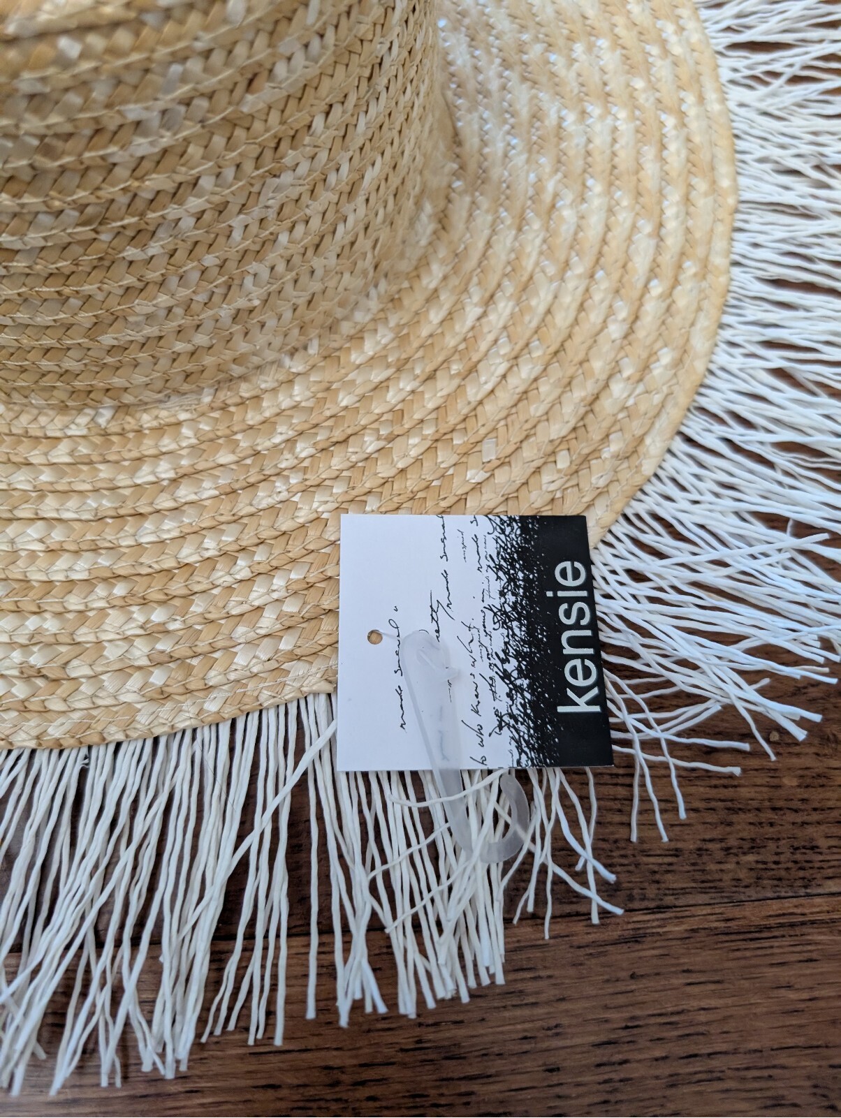 Kensie Straw Hat With Fringe Nwt — image 5 of 8